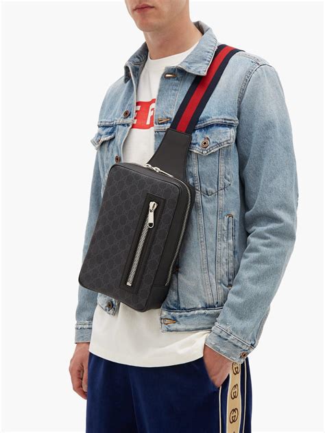 gucci men cross body|men's gucci crossbody bag sale.